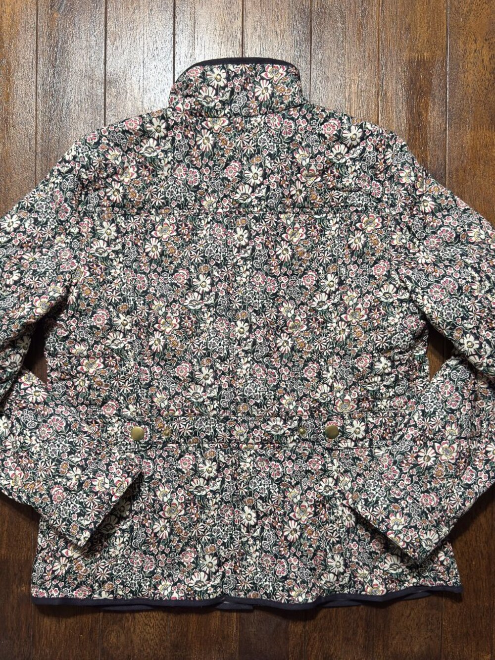 J.Crew Quilted Downtown Field Jacket Liberty Garden Floral Print NWT Womens Med - Picture 3 of 13